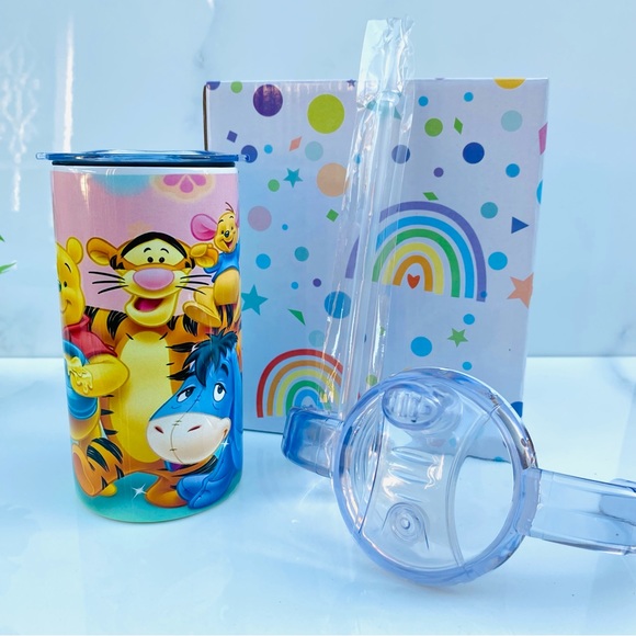 Winnie the Pooh Tumbler, Pooh Bear, Baby Sippy Cup, Winnie Pooh Birthday - Picture 5 of 8